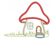 Stickmuster - Pilzhaus Appli